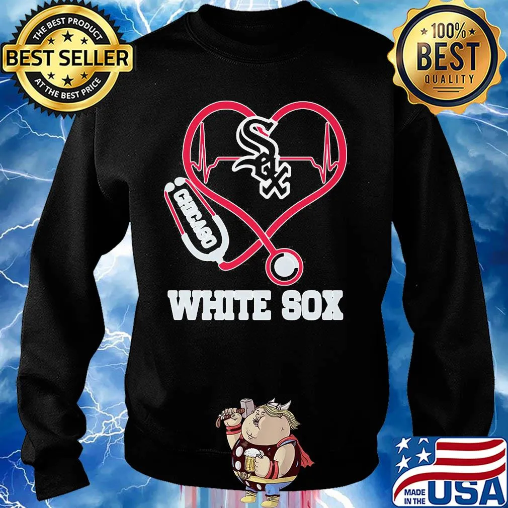 Nurse chicago white sox baseball stethoscope heartbeat s Sweater