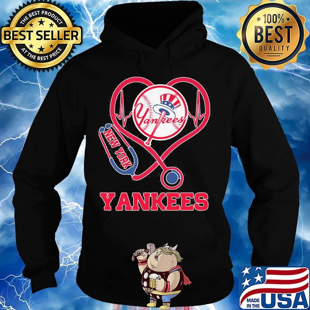 Nurse new york yankees stethoscope heartbeat s Hoodie