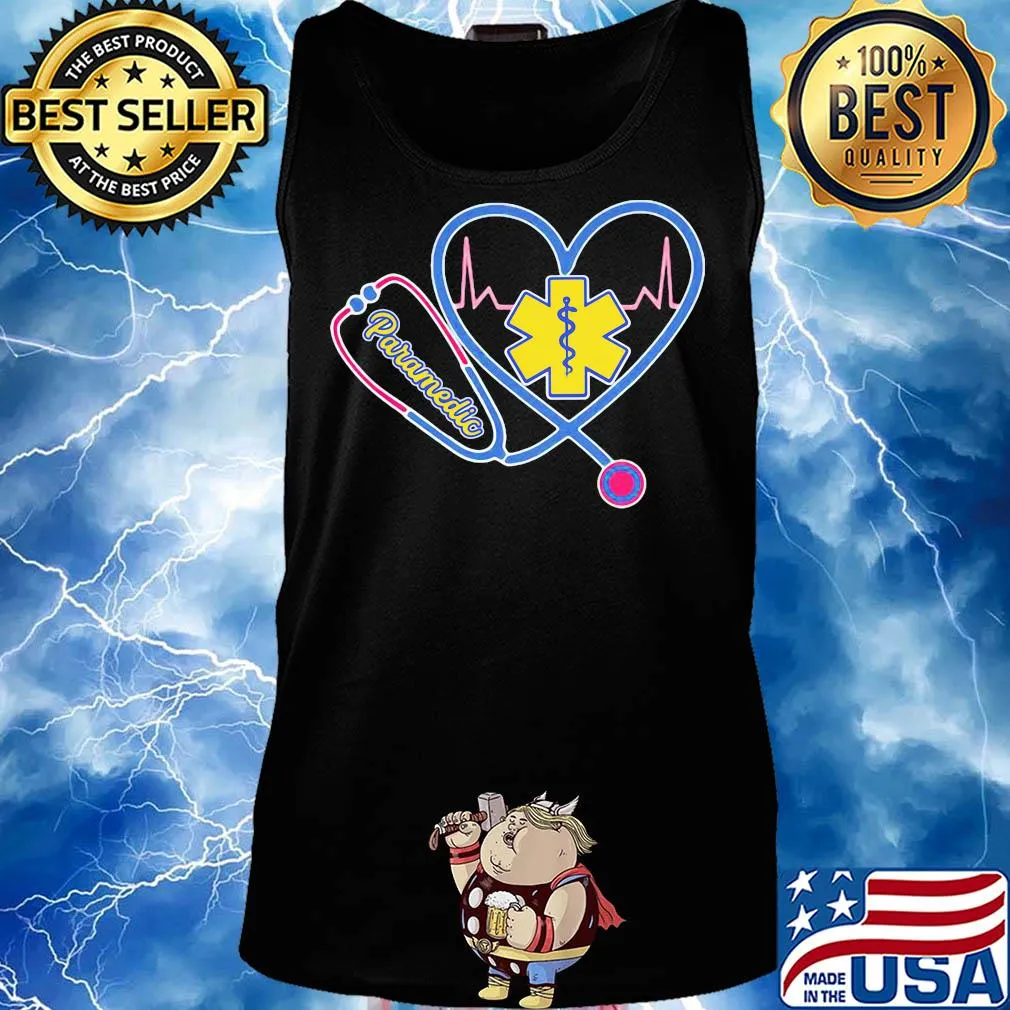 Nurse paramedic stethoscope heartbeat s Tank top
