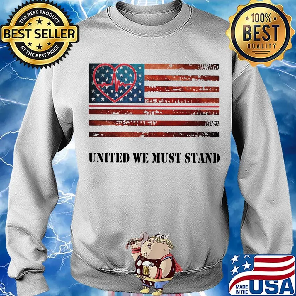 Nurse united we must stand american flag independence day s Sweater