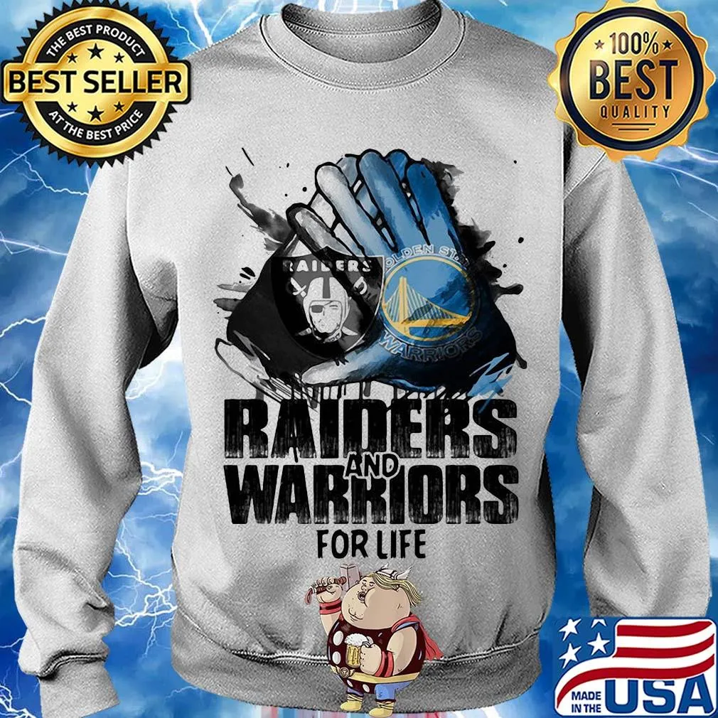 Oakland Raiders and golden state warriors for life art s Sweater