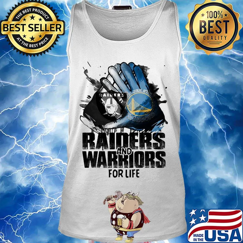 Oakland Raiders and golden state warriors for life art s Tank top