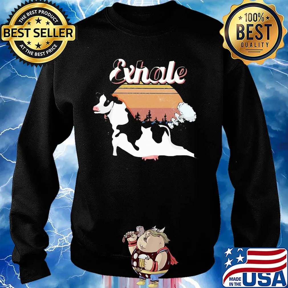 Official Cow exhale vintage s Sweater
