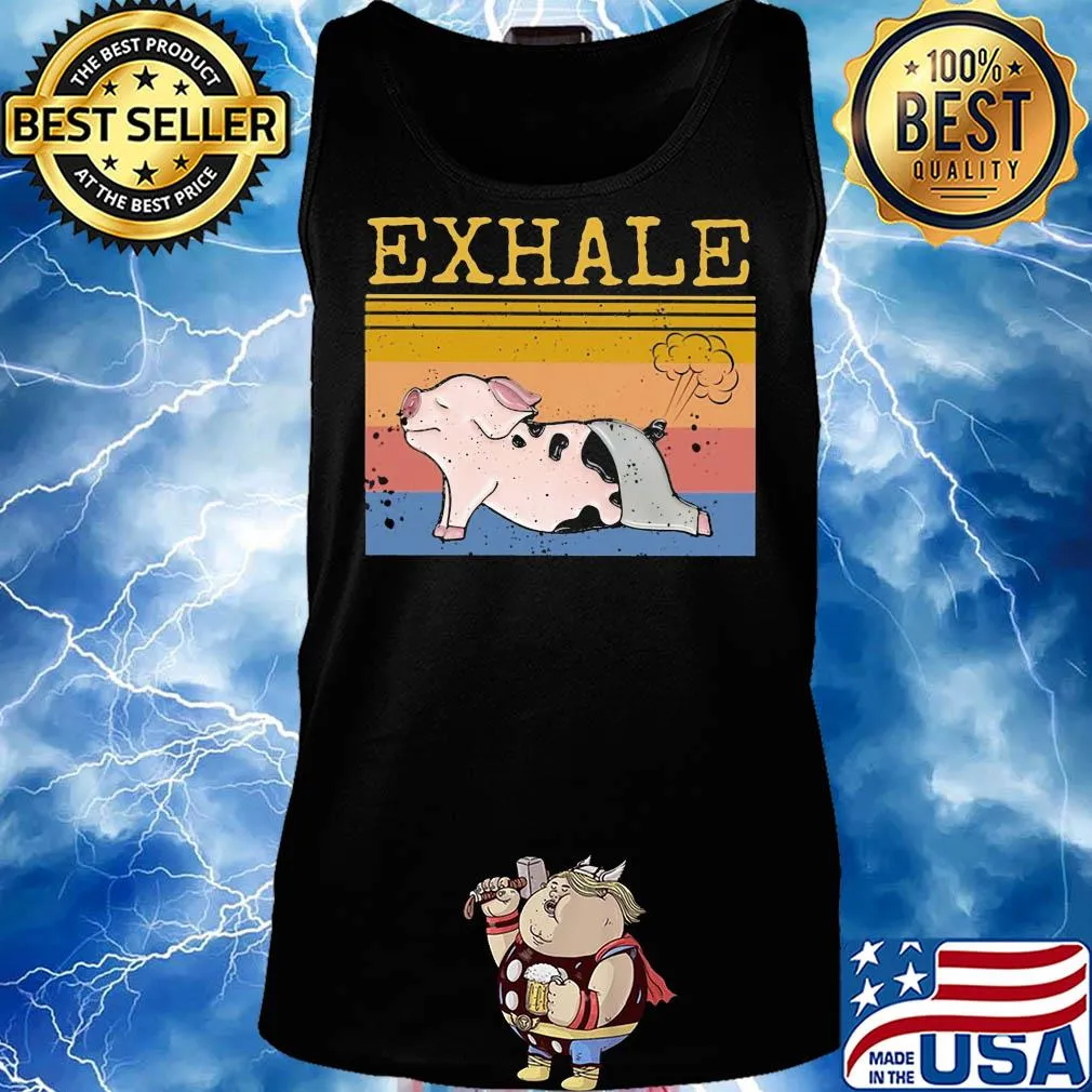 Official Exhale pig vintage s Tank top
