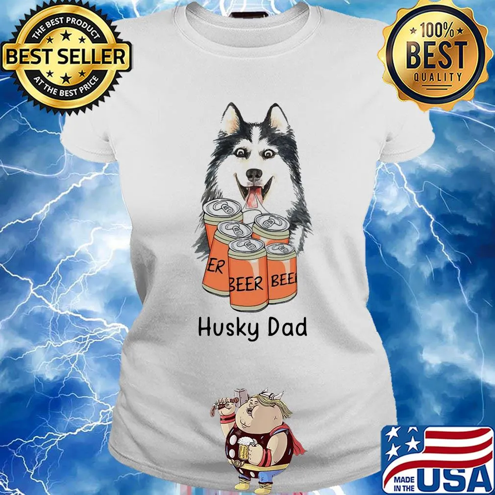 Official Husky dad beer s Ladies tee