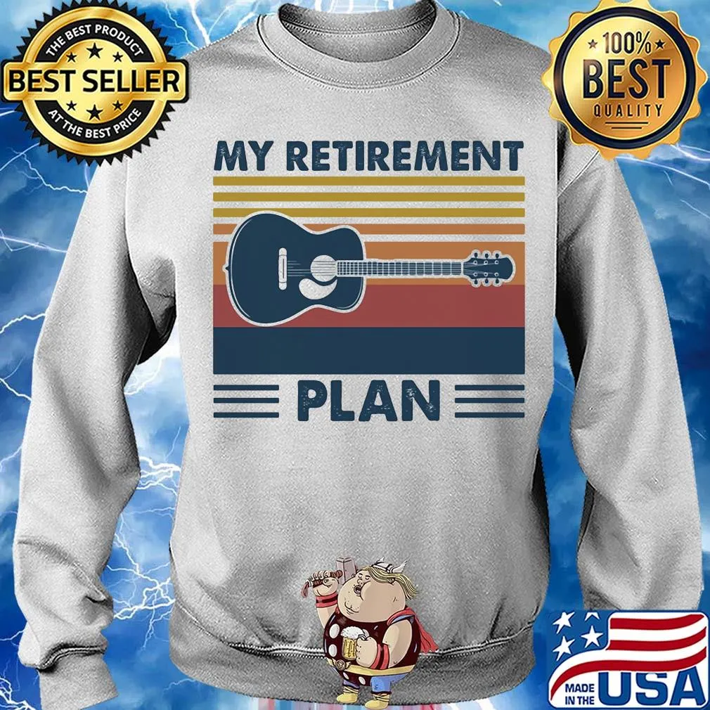 Official My retirement plan guitar vintage s Sweater