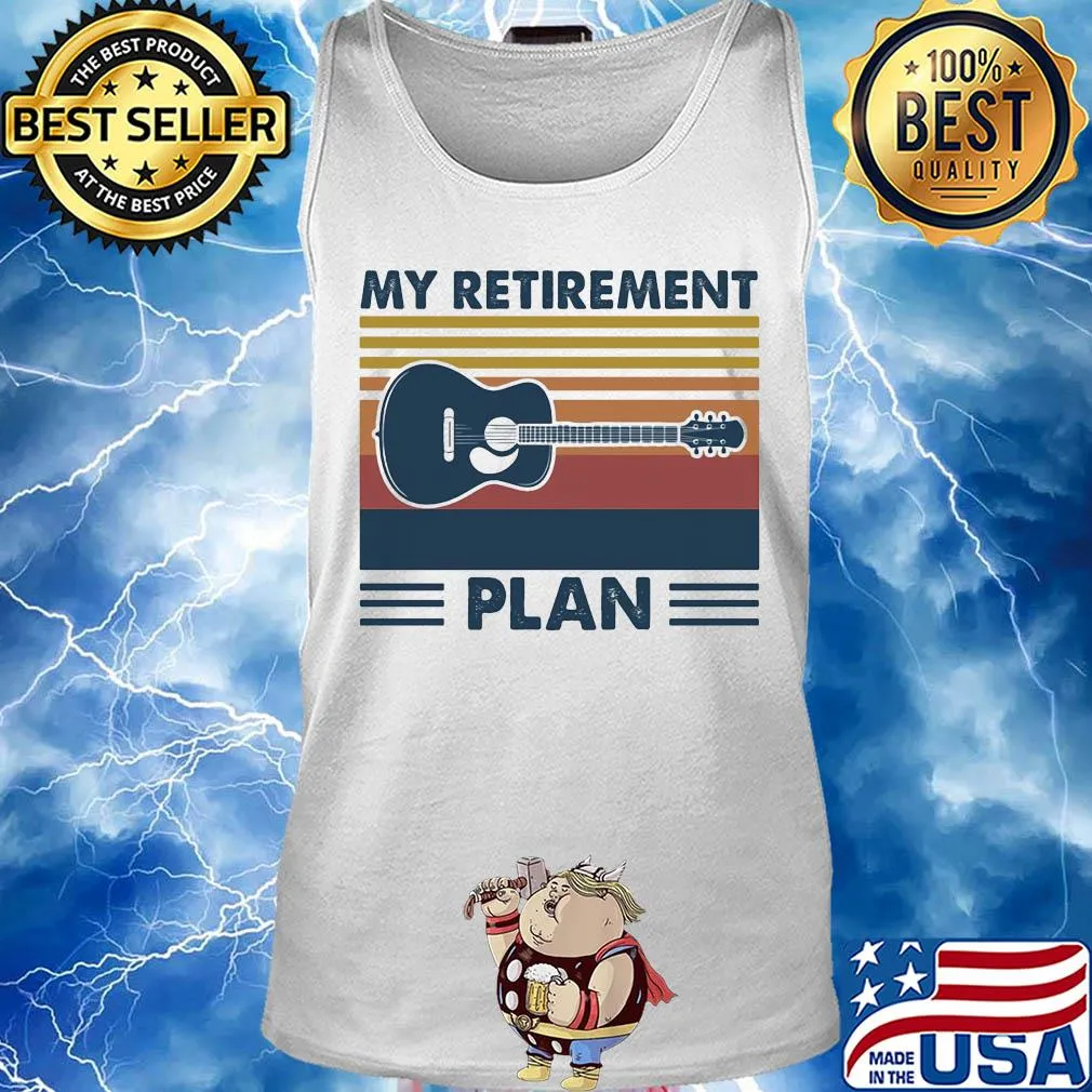 Official My retirement plan guitar vintage s Tank top