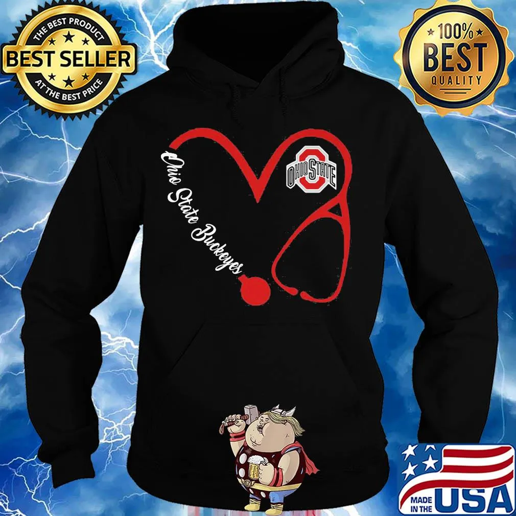 Ohio state buckeyes football stethoscope heart s Hoodie