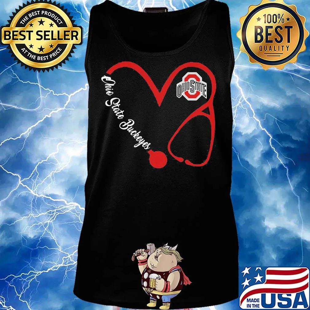 Ohio state buckeyes football stethoscope heart s Tank top