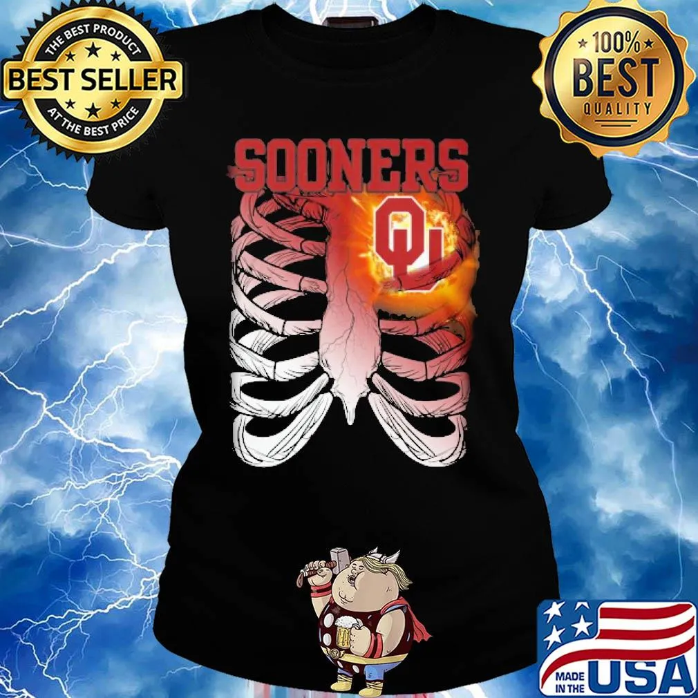 Oklahoma Sooners Bone heart s Ladies tee