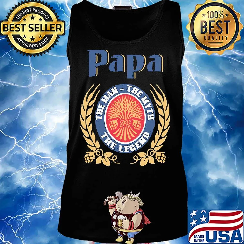 Papa the man the myth the legend logo s Tank top