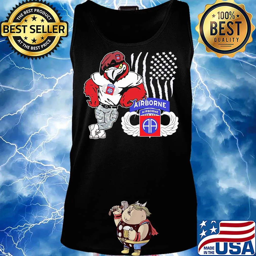 Paratrooper airborne american flag bird s Tank top