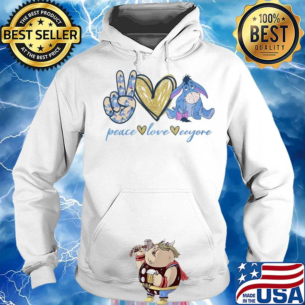 Peace love eeyore heart s Hoodie