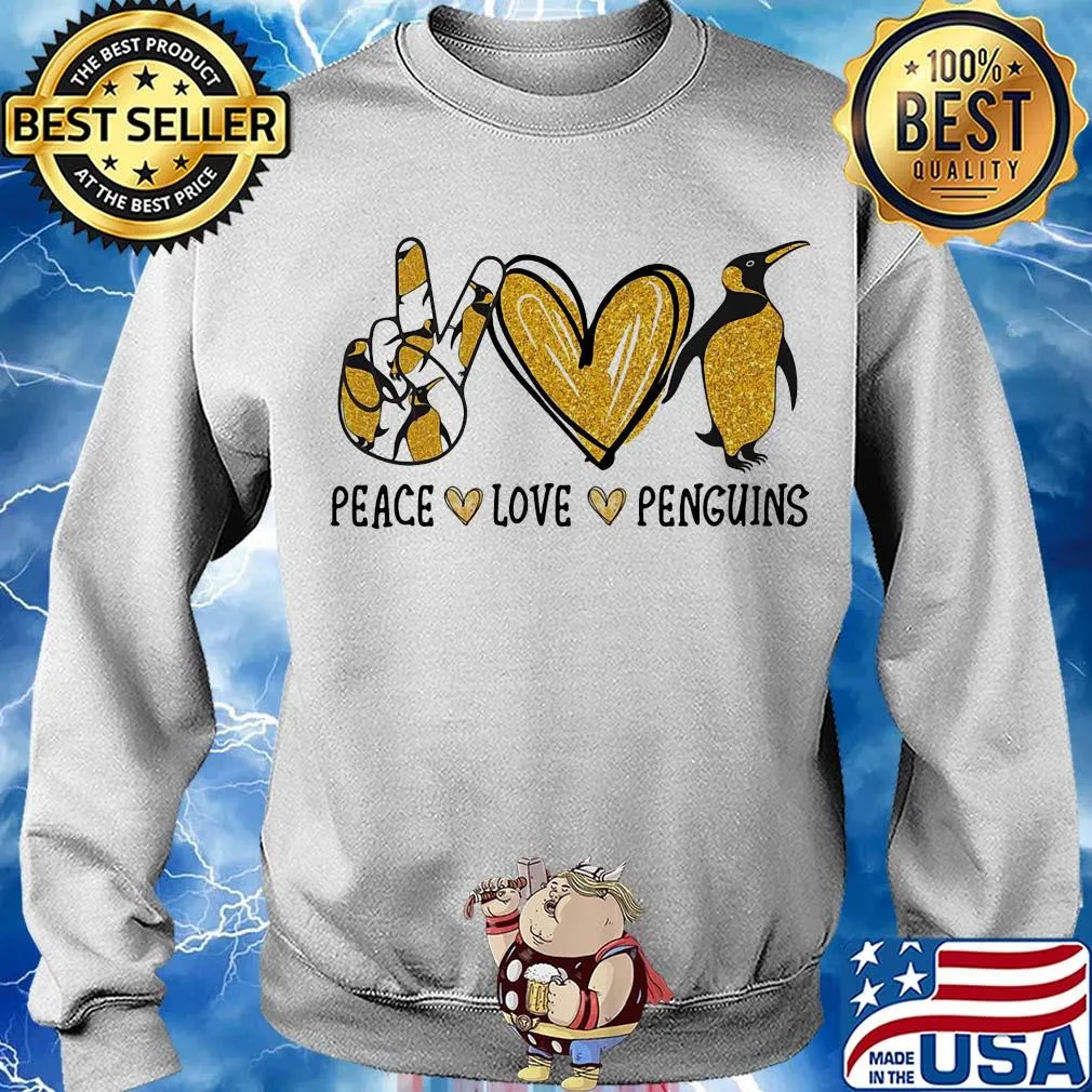 Peace love penguins heart s Sweater