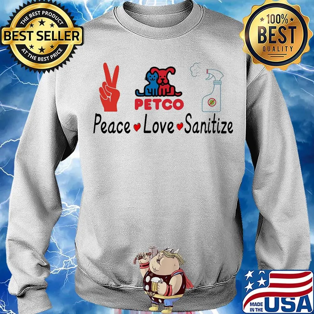 Petco peace love sanitize covid-19 s Sweater