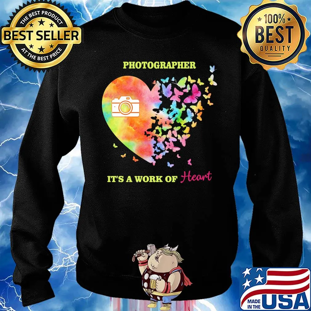 Photographer it's a work of heart butterfly s Sweater