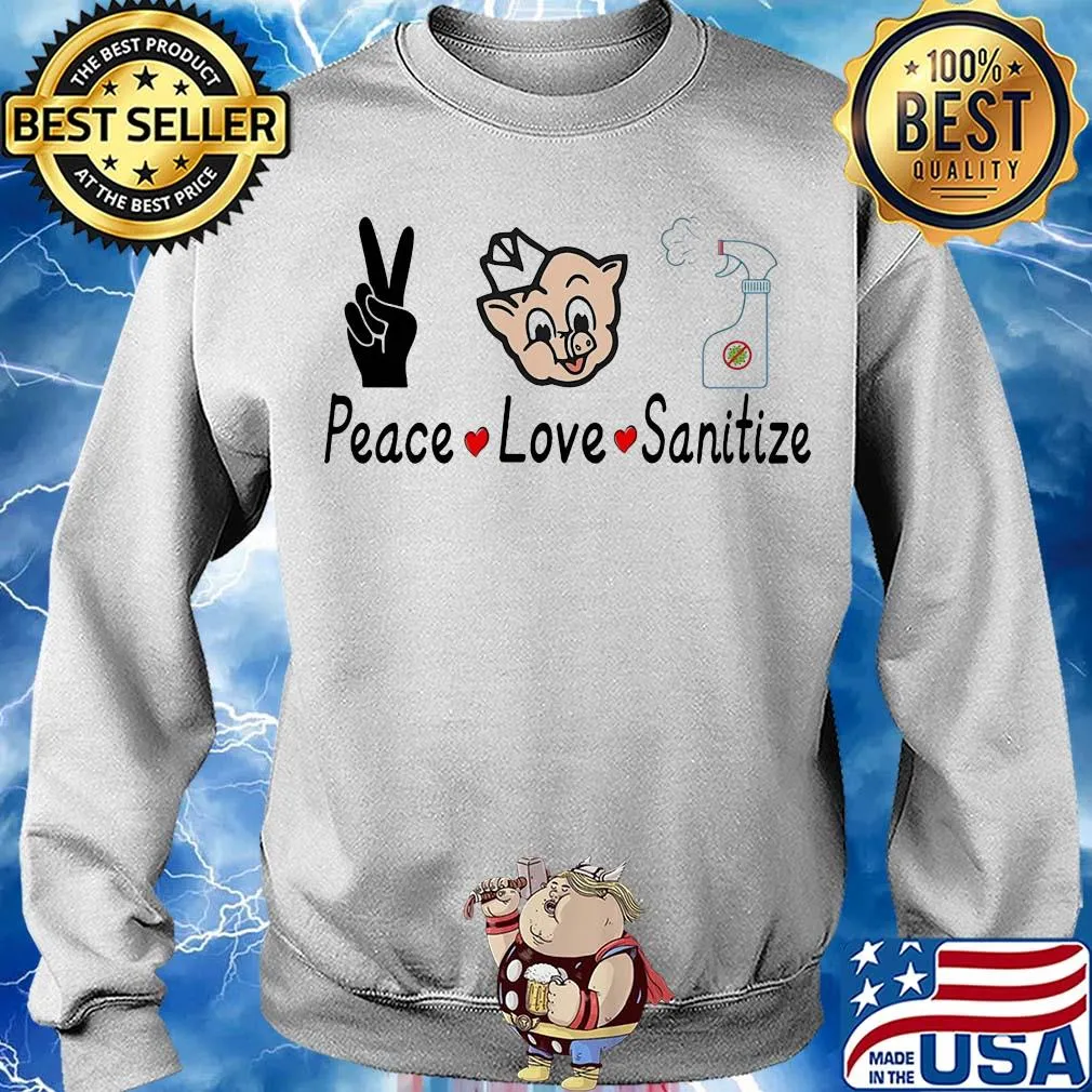 Piggly wiggly peace love sanitize covid-19 s Sweater