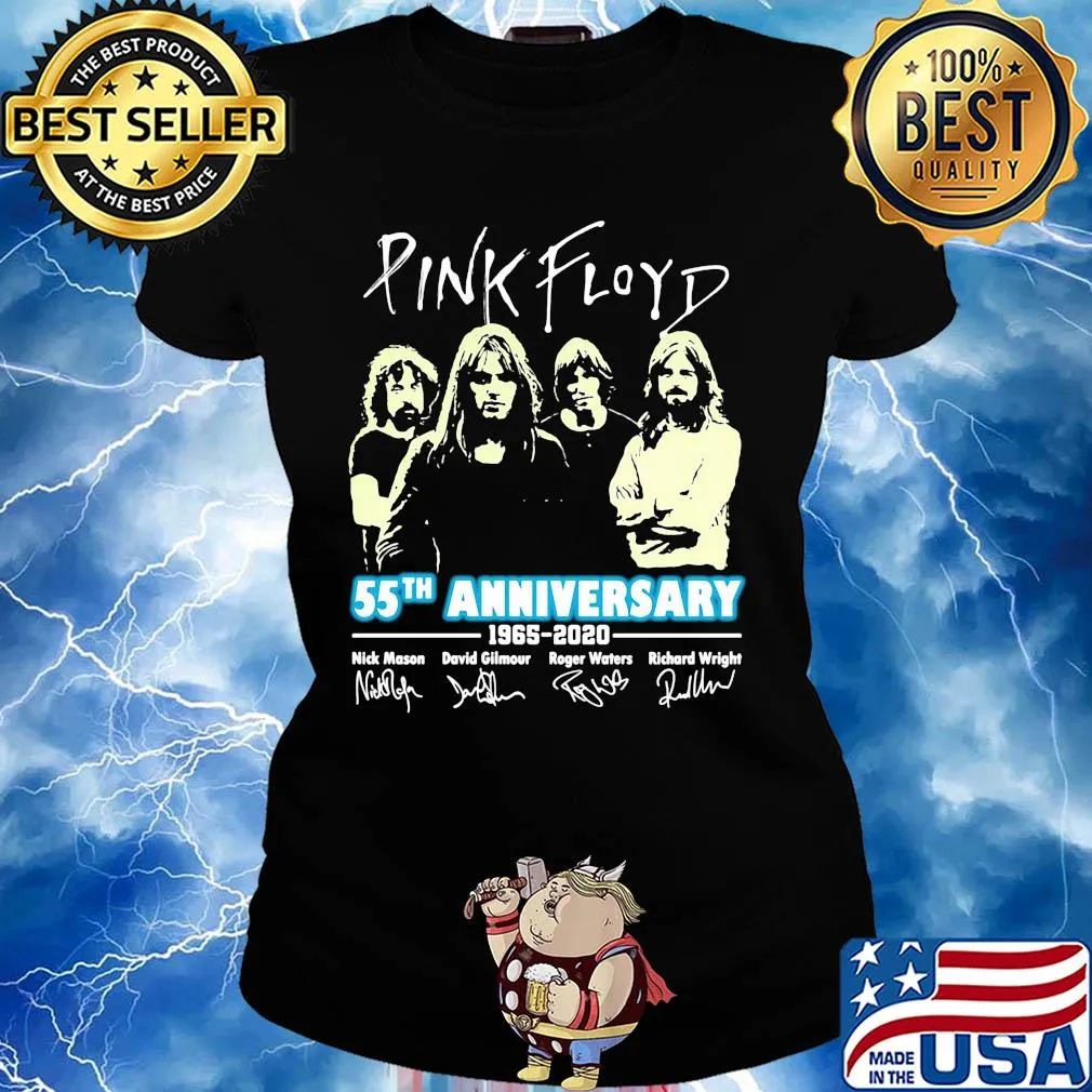 Pink Floyd 55th anniversary 1965-2020 signature s Ladies tee