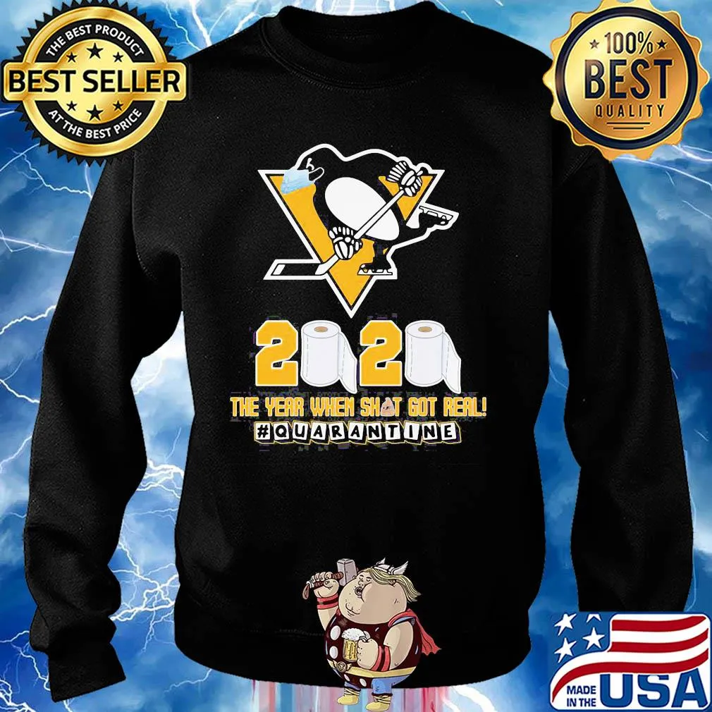 Pittsburgh penguins mask 2020 the year when shit got real quarantine toilet paper s Sweater
