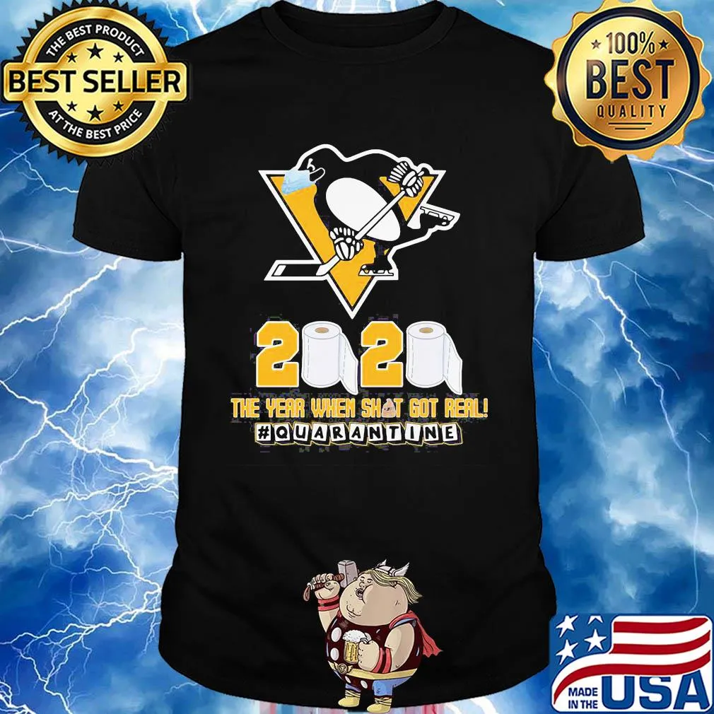 Pittsburgh penguins mask 2020 the year when shit got real quarantine toilet paper shirt