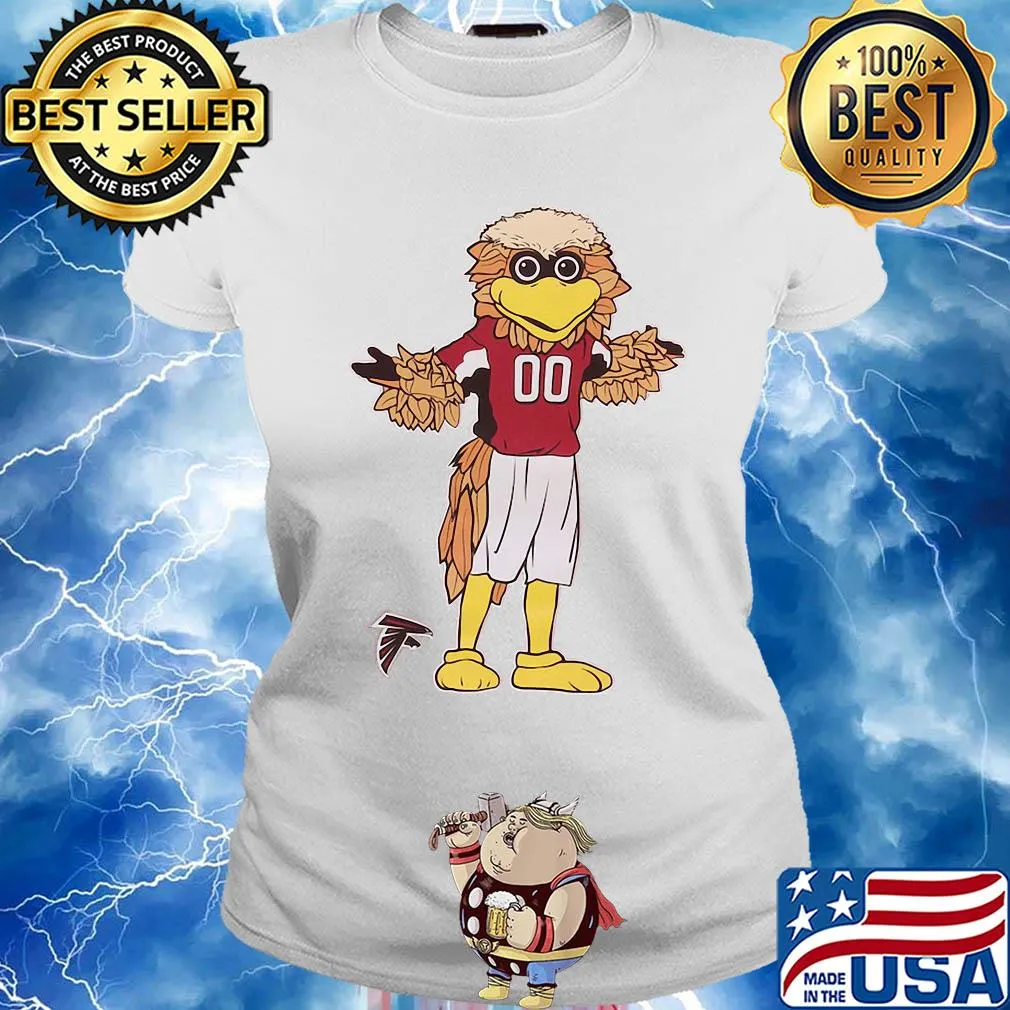 Preschool Atlanta Falcons Red Standing Mascot Shirt Ladies tee