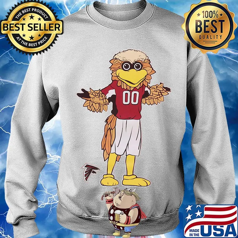 Preschool Atlanta Falcons Red Standing Mascot Shirt Sweater