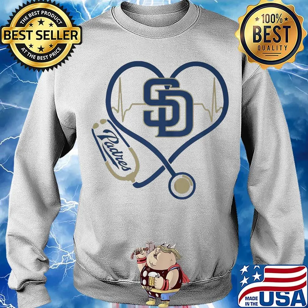San diego padres baseball stethoscope heart s Sweater