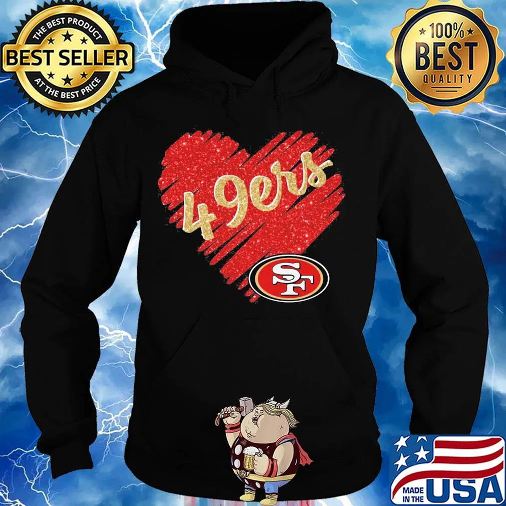 San Francisco 49ers NFL heart s Hoodie