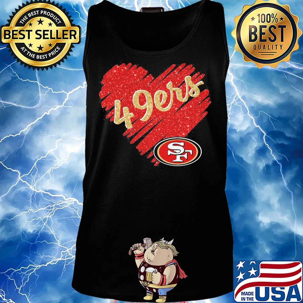 San Francisco 49ers NFL heart s Tank top