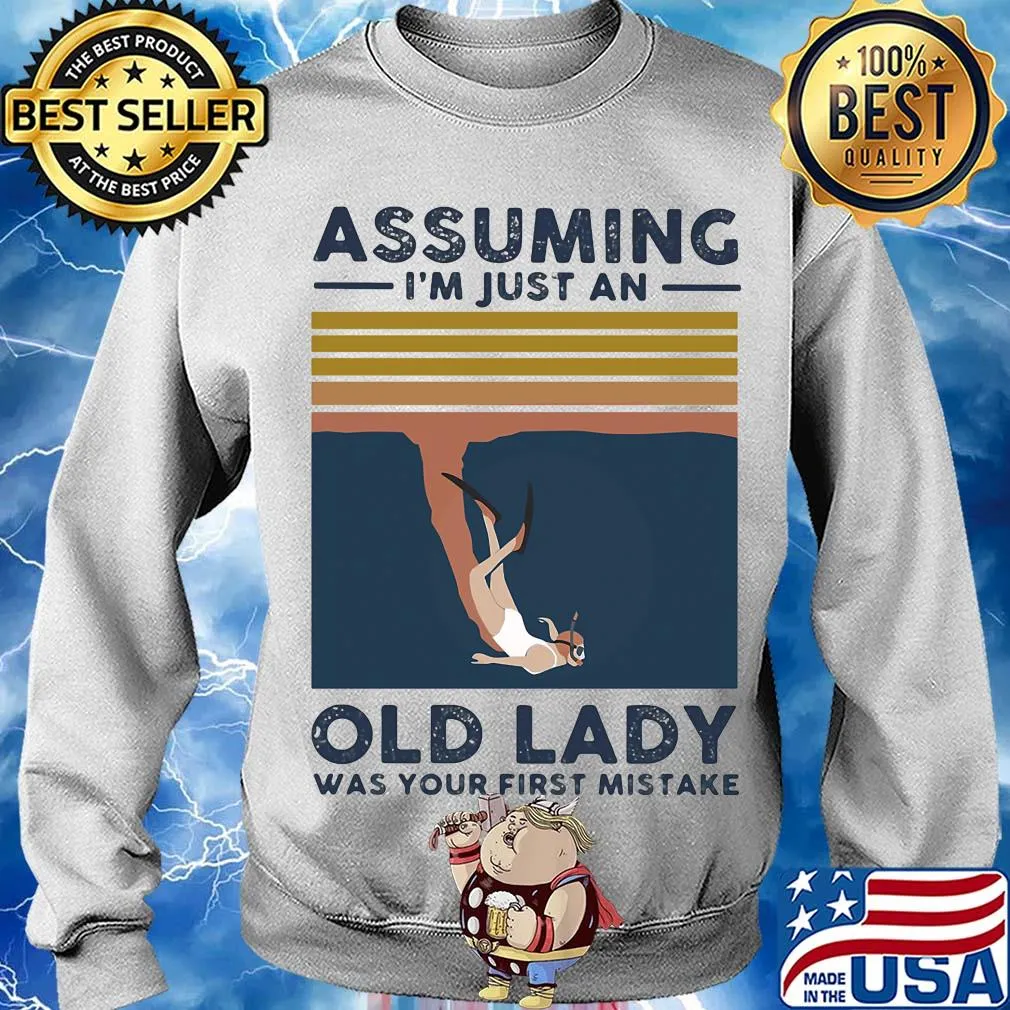 Scuba diving assuming I’m just an old lady was your first mistake vintage s Sweater