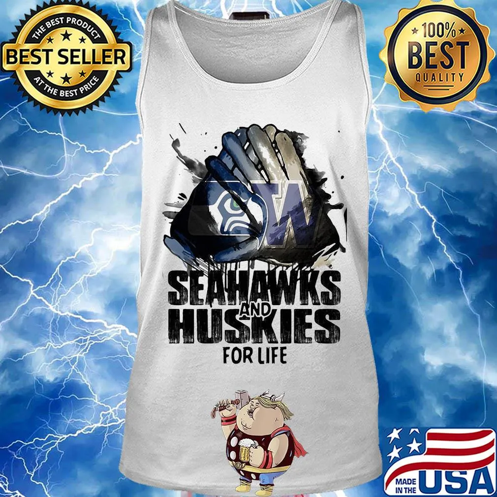 Seattle seahawks and washington huskies for life s Tank top