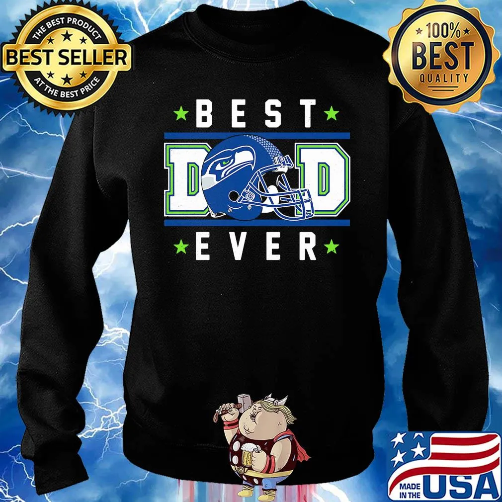Seattle seahawks best dad ever happy father's day stars s Sweater