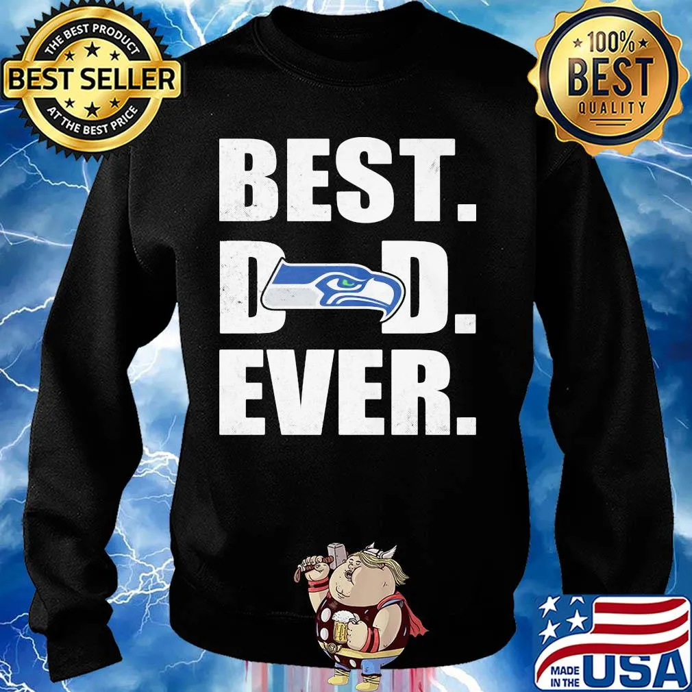 Seattle seahawks logo best dad ever happy father's day s Sweater