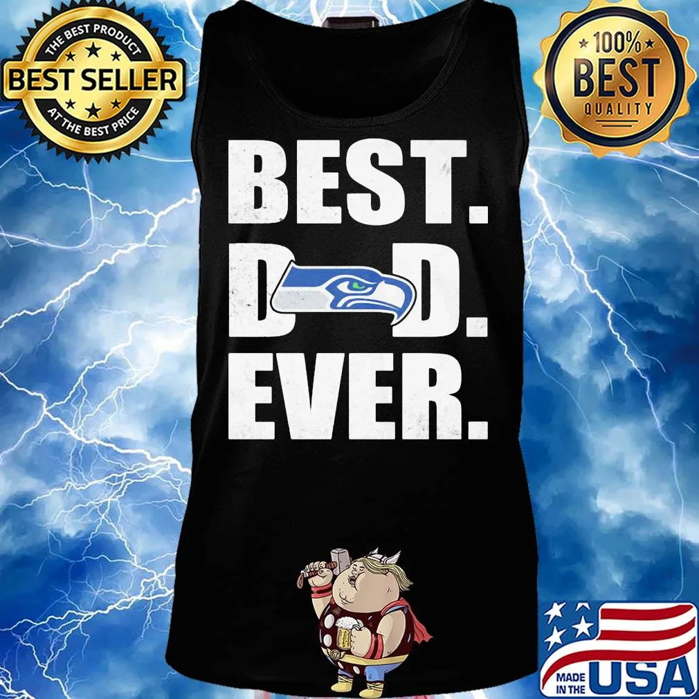 Seattle seahawks logo best dad ever happy father's day s Tank top
