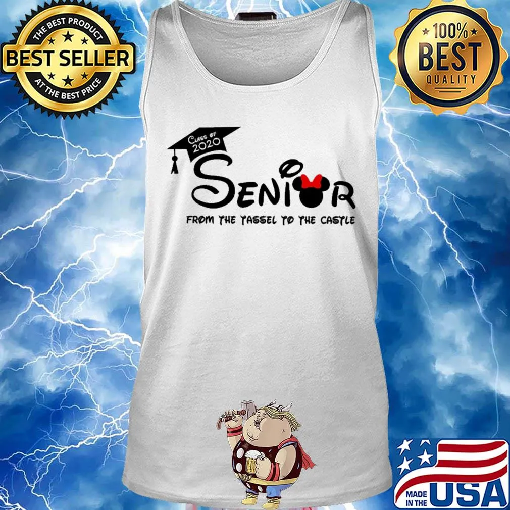 Senior from the tassel to the castle Mickey mouse class of 2020 s Tank top