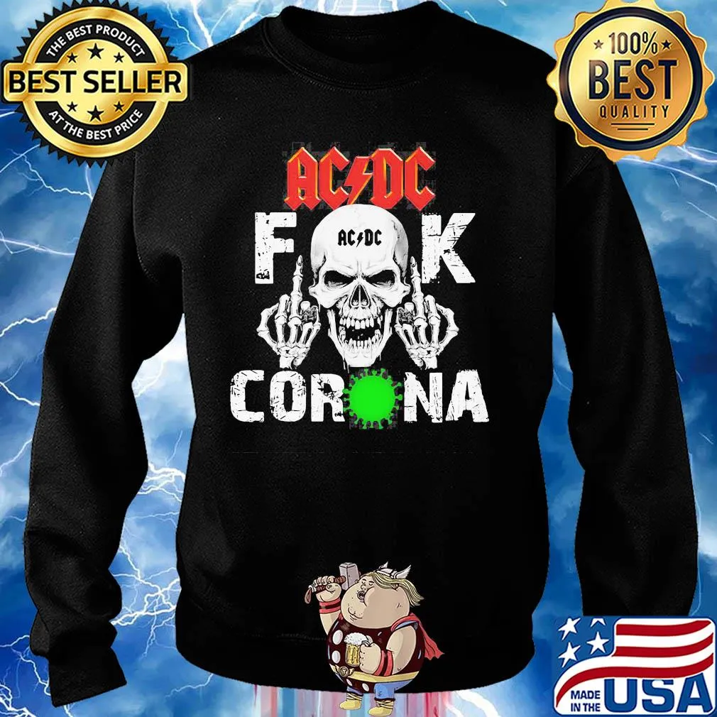 Skull acdc band fuck coronavirus s Sweater