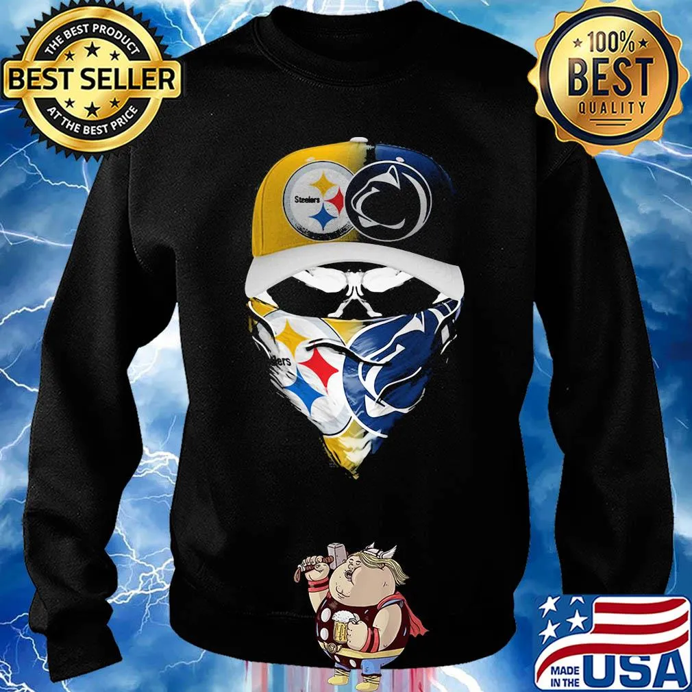 Skull mask player pittsburgh steelers vs penn state nittany lions s Sweater