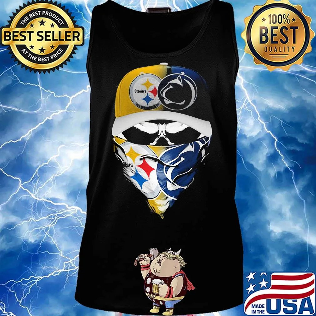 Skull mask player pittsburgh steelers vs penn state nittany lions s Tank top