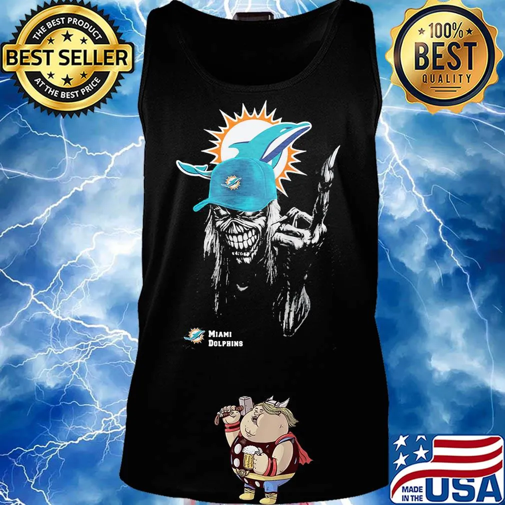Skull miami dolphins football s Tank top