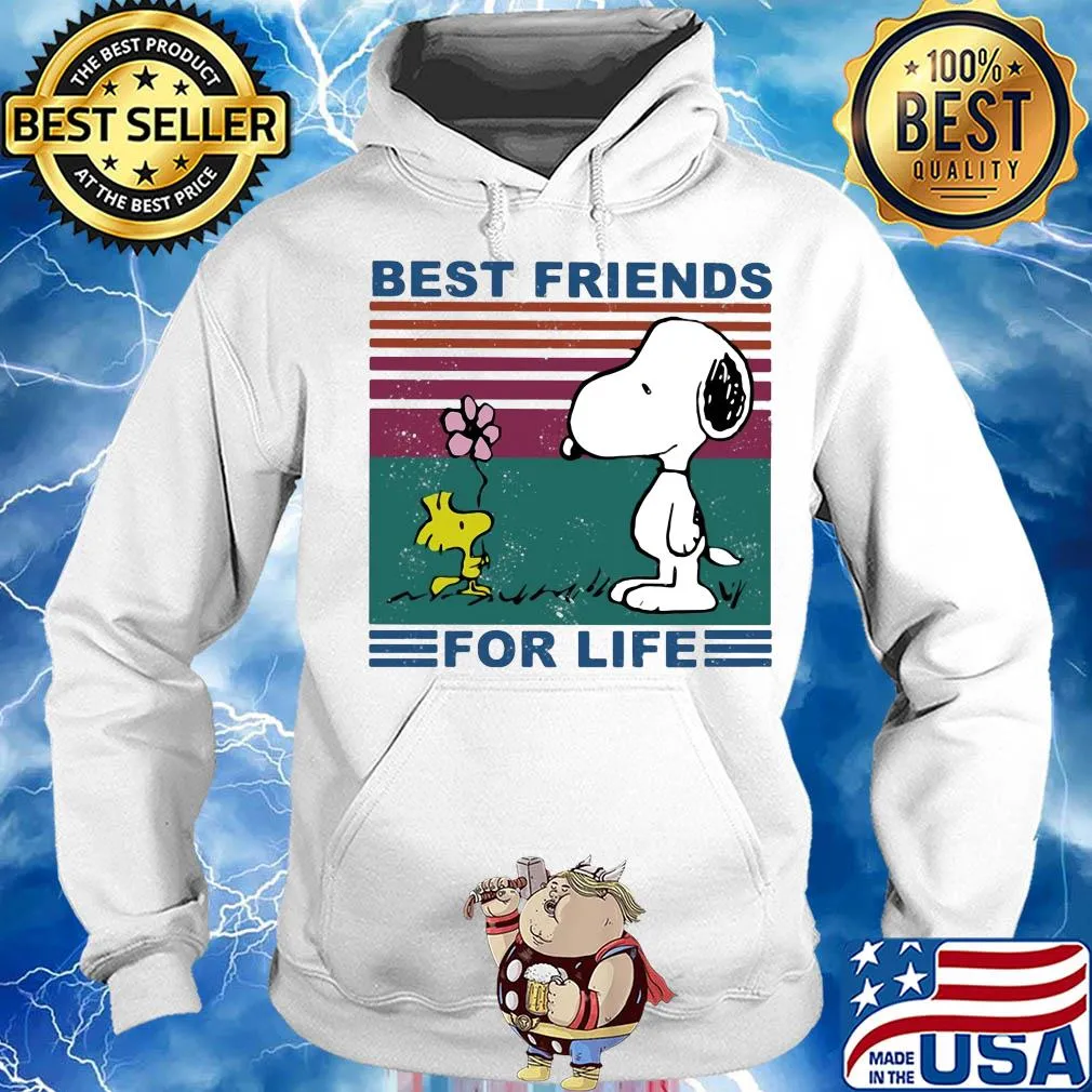 Snoopy and woodstock best friends for life vintage s Hoodie