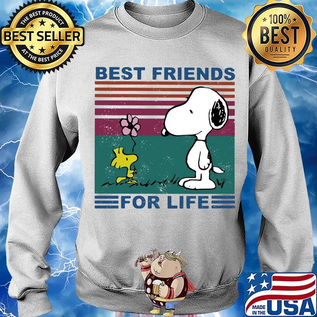Snoopy and woodstock best friends for life vintage s Sweater