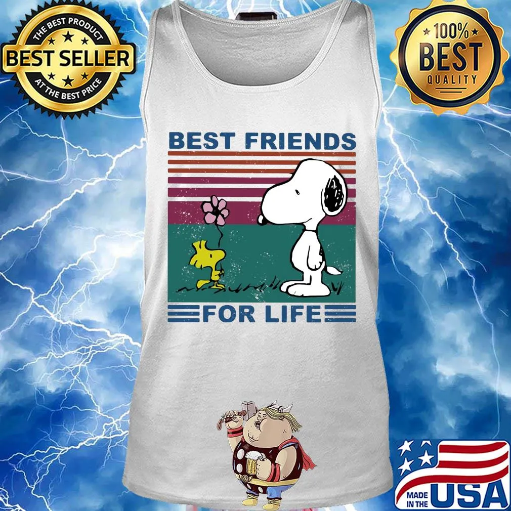 Snoopy and woodstock best friends for life vintage s Tank top