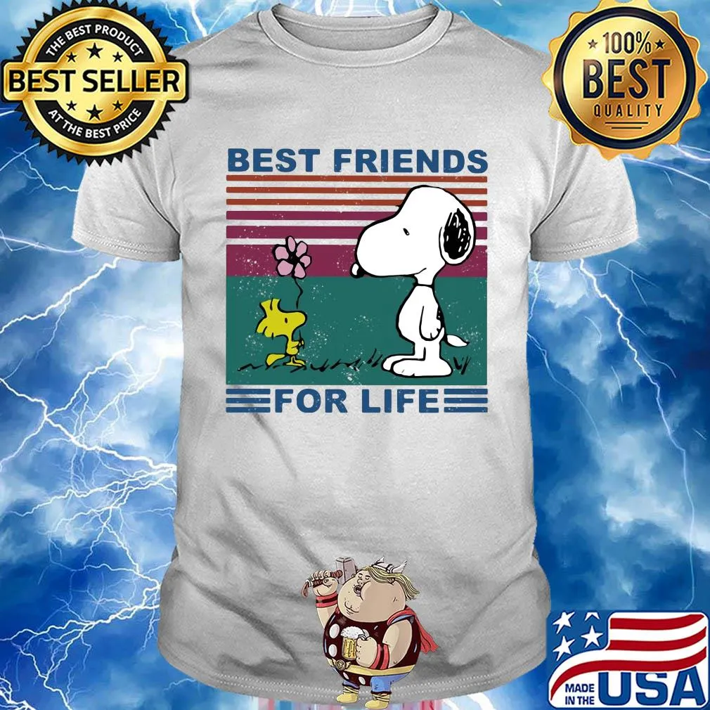 Snoopy and woodstock best friends for life vintage shirt
