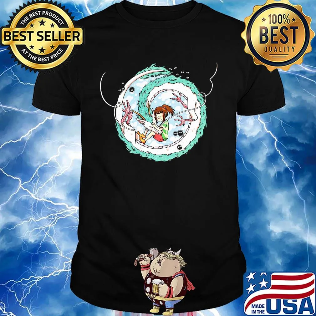 Spirited away haku and chihiro shirt