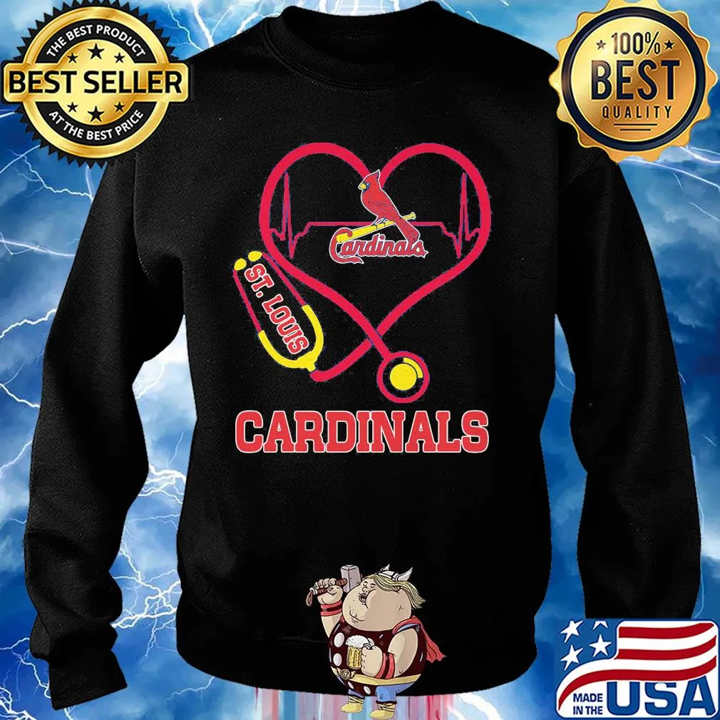 St. Louis cardinals baseball stethoscope heart s Sweater