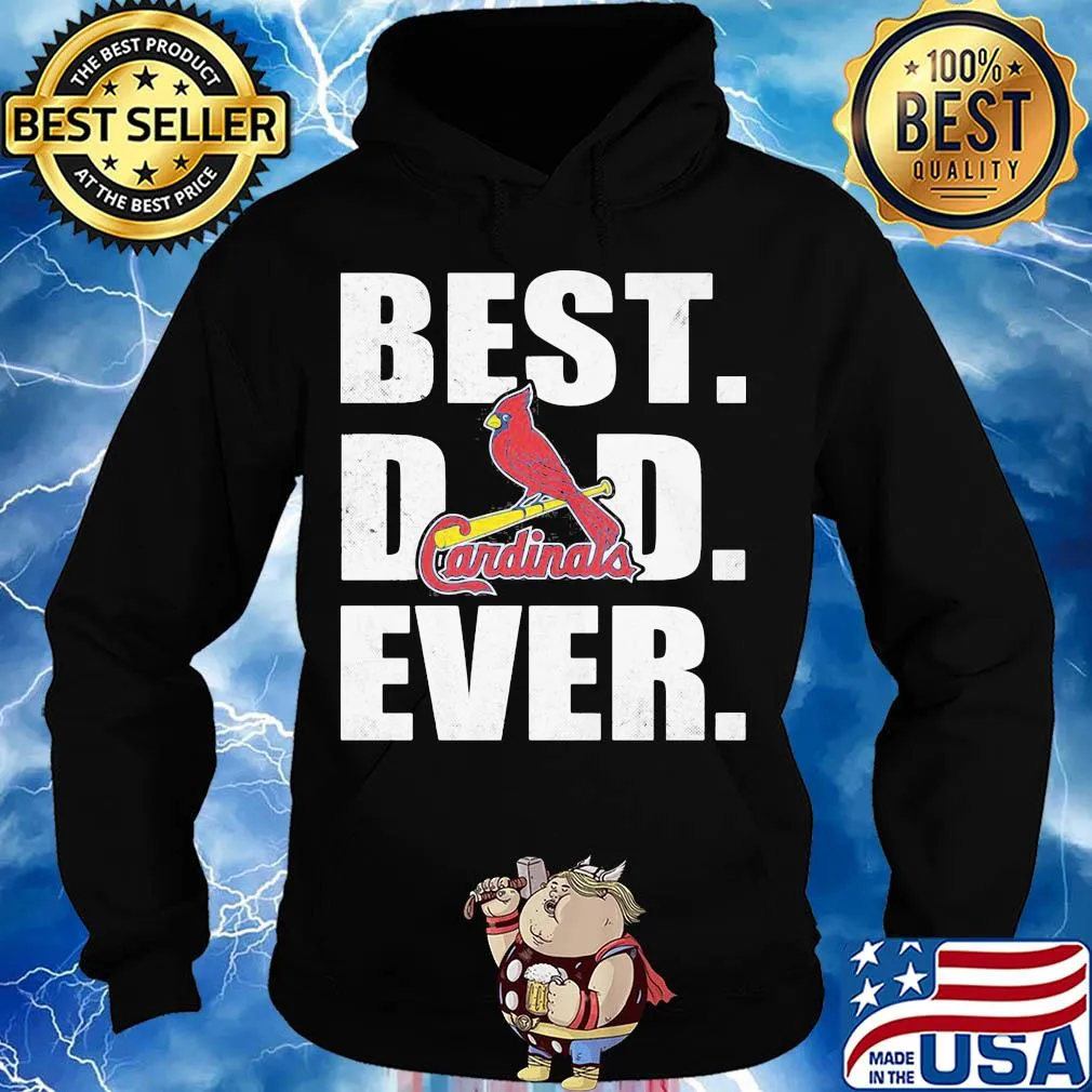 St. Louis cardinals best dad ever happy father's day logo s Hoodie