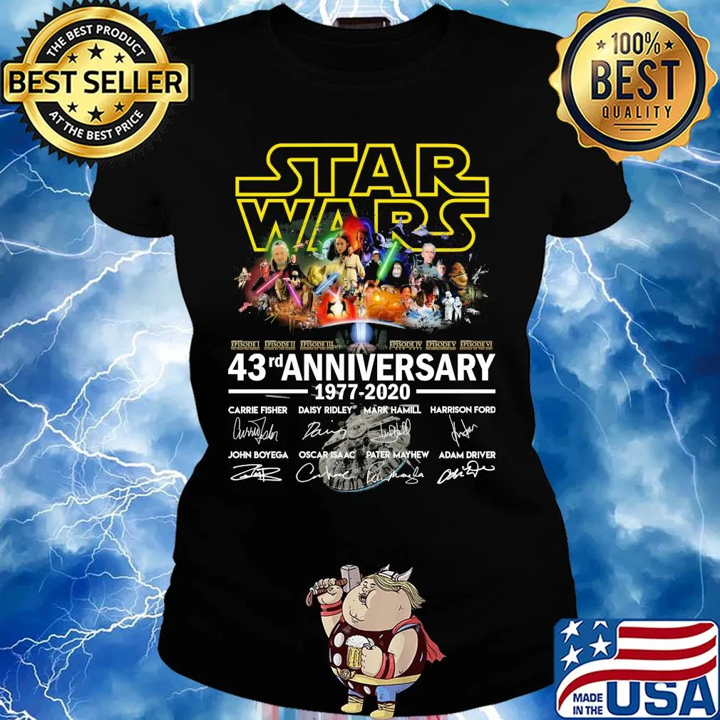 Star Wars 43rd anniversary 1977 2020 signature s Ladies tee