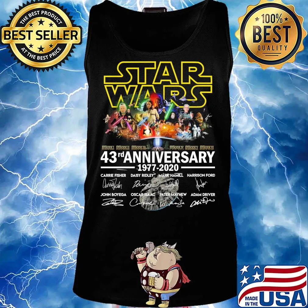 Star Wars 43rd anniversary 1977 2020 signature s Tank top