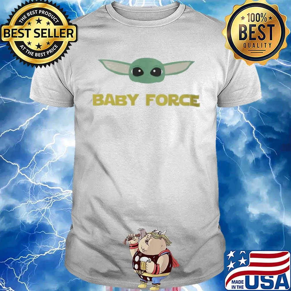 Star wars baby yoda baby force shirt