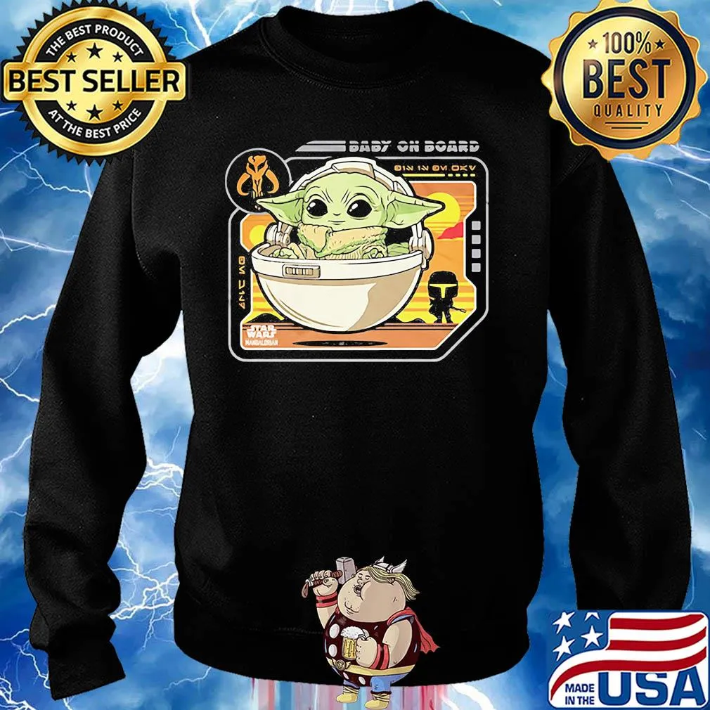 Star wars baby yoda baby on board s Sweater